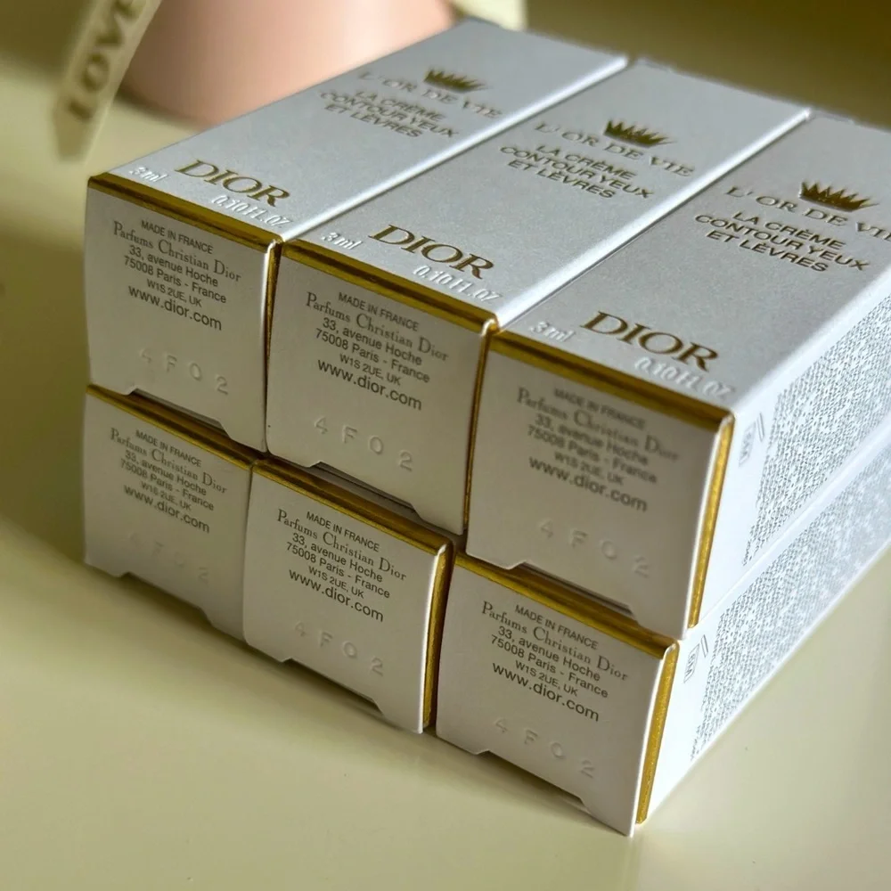 NEW Dior 6xL'Or de Vie La Crème Contour Yeux et Lèvres 3ML- Eye & Lip Anti-Aging